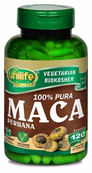 Maca Peruana 550MG 120 capsulas Unilife